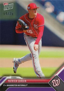 2023 Topps Now Road to Opening Day Washington Nationals - Purple #OD-191 Patrick Corbin Front