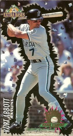 1994 Fleer Extra Bases - Rookie Standouts #1 Kurt Abbott Front