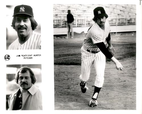 1975 New York Yankees 8x10 Photos #NNO Catfish Hunter Front