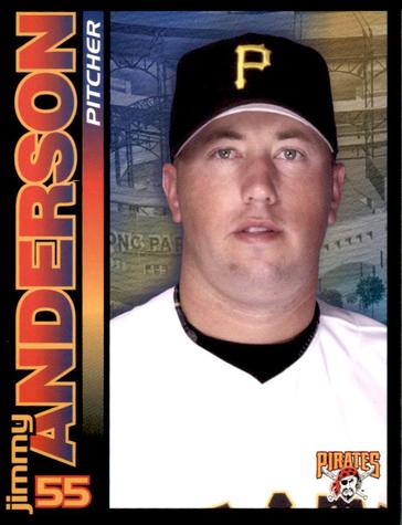 2002 Outback Steakhouse Pittsburgh Pirates #NNO Jimmy Anderson Front