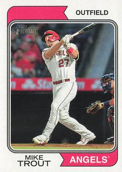 2023 Topps Heritage #5 Mike Trout Front
