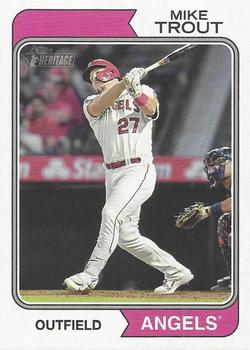 2023 Topps Heritage #5 Mike Trout Front