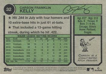 2023 Topps Heritage #32 Carson Kelly Back