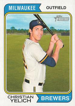 2023 Topps Heritage #218 Christian Yelich Front
