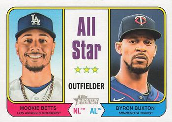 2023 Topps Heritage #338 Mookie Betts / Byron Buxton Front