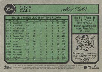 2023 Topps Heritage #354 Alex Call Back