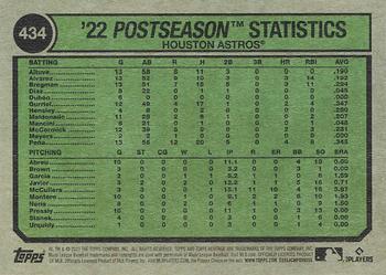 2023 Topps Heritage #434 Astros 3 Games Mariners 0 Games Back