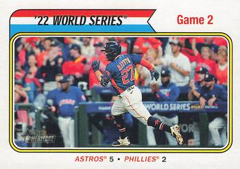 2023 Topps Heritage #473 '22 World Series Game 2 Front