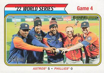 2023 Topps Heritage #475 '22 World Series Game 4 Front