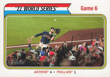 2023 Topps Heritage #478 '22 World Series Game 6 Front