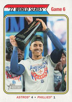 2023 Topps Heritage #479 '22 World Series Game 6 Front
