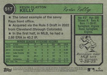 2023 Topps Heritage #517 Kevin Kelly Back