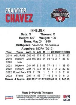 2023 Choice Hickory Crawdads (Series One) #NNO Frainyer Chavez Back