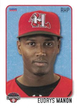 2023 Choice Hickory Crawdads (Series One) #NNO Eudrys Manon Front