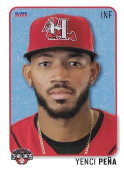 2023 Choice Hickory Crawdads (Series One) #NNO Yenci Pena Front