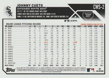 2023 Topps Chicago White Sox #CWS-2 Johnny Cueto Back