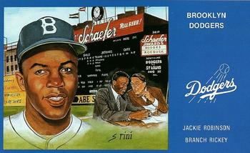 1989 Historic Limited Editions Brooklyn Dodger Series 1 (part 2) #6 Jackie Robinson / Branch Rickey Front
