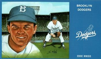 1989 Historic Limited Editions Brooklyn Dodger Series 1 (part 2) #12 Eddie Miksis Front
