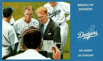 1989 Historic Limited Editions Brooklyn Dodger Series 1 (part 3) #4 Red Barber / Leo Durocher Front