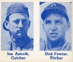 1979 HRT/RES 1950 Philadelphia Doubleheaders #NNO Joe Astroth / Dick Fowler Front