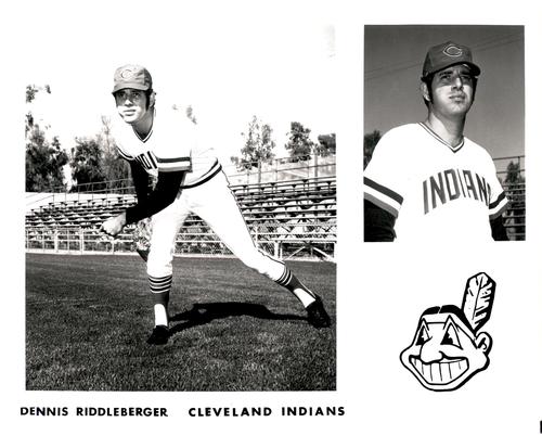 1972 Cleveland Indians 8x10 Photos #NNO Dennis Riddleberger Front