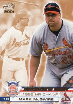2001 Pacific - NL Decade's Best #15 Mark McGwire  Front