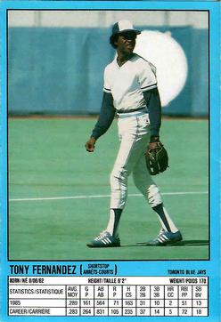 1986 General Mills Booklets - Toronto Blue Jays #NNO Tony Fernandez / Jesse Barfield Front