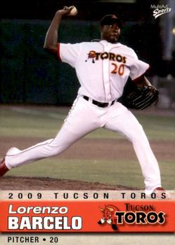 2009 MultiAd Tucson Toros #3 Lorenzo Barcelo Front