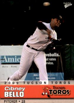 2009 MultiAd Tucson Toros #4 Cibney Bello Front