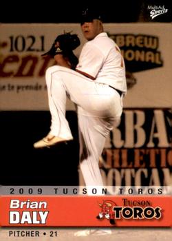 2009 MultiAd Tucson Toros #5 Brian Daly Front