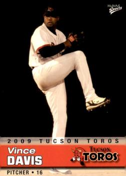 2009 MultiAd Tucson Toros #6 Vince Davis Front