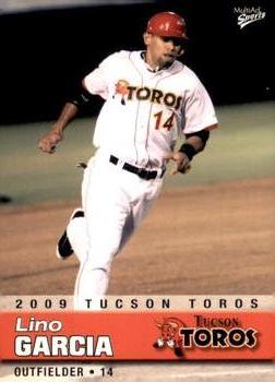 2009 MultiAd Tucson Toros #7 Lino Garcia Front
