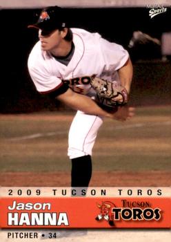 2009 MultiAd Tucson Toros #10 Jason Hanna Front