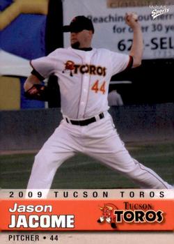 2009 MultiAd Tucson Toros #11 Jason Jacome Front