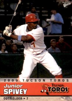 2009 MultiAd Tucson Toros #23 Junior Spivey Front