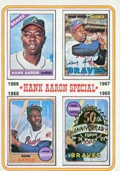 2023 Topps Heritage - 50th Anniversary Buybacks #5 Hank Aaron Special 1966-1969 Front