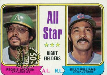 2023 Topps Heritage - 50th Anniversary Buybacks #338 All-Star Right Fielders (Reggie Jackson / Billy Williams) Front