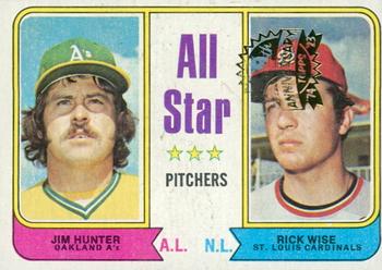 2023 Topps Heritage - 50th Anniversary Buybacks #339 All-Star Pitchers (Jim Hunter / Rick Wise) Front