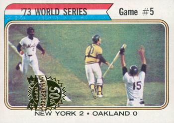 2023 Topps Heritage - 50th Anniversary Buybacks #476 '73 World Series Game #5 Front