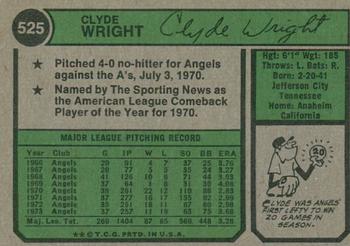 2023 Topps Heritage - 50th Anniversary Buybacks #525 Clyde Wright Back