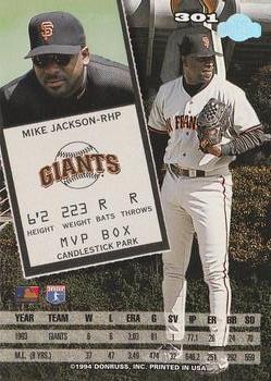 1994 Leaf #301 Mike Jackson Back