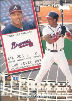 1994 Leaf #2 Tony Tarasco Back