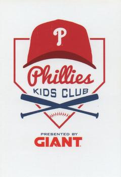 2023 Philadelphia Phillies Kids Club #NNO Nick Castellanos Back