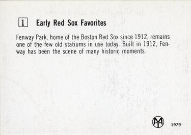 1979 Early Red Sox Favorites #1 New Fenway Park Just Being Completed Back