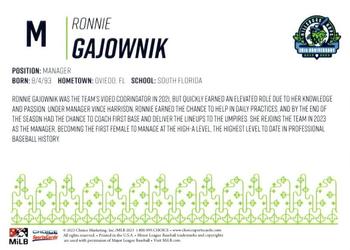 2023 Choice Hillsboro Hops Legends #NNO Ronnie Gajownik Back