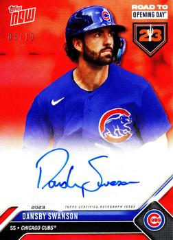 2023 Topps Now Road to Opening Day Chicago Cubs - Autographs Red #A-3 Dansby Swanson Front