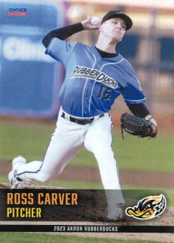 2023 Choice Akron RubberDucks #08 Ross Carver Front