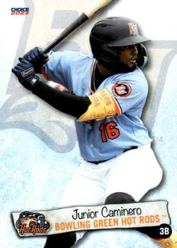2023 Choice Bowling Green Hot Rods #4 Junior Caminero Front