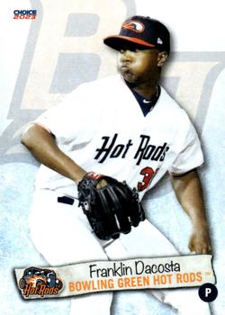 2023 Choice Bowling Green Hot Rods #6 Franklin Dacosta Front