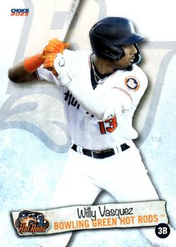 2023 Choice Bowling Green Hot Rods #25 Willy Vasquez Front